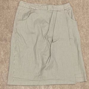Striped Banana Republic Wrap Skirt with Pockets!